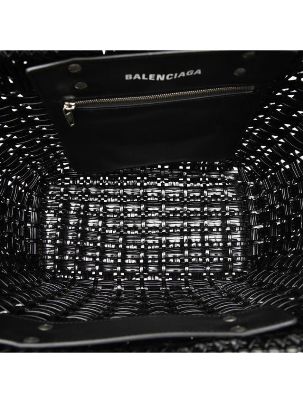 Balenciaga Bistro S Tote Shoulder Bag 2-Way Black Enamel - Picture 4 of 7